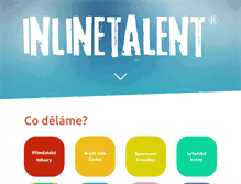 Tablet Screenshot of inlinetalent.cz